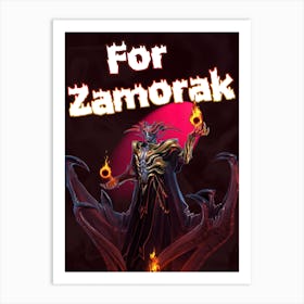 For Zamorak, RS3, OSRS, RS, Runescape, Art, Print 1 Art Print