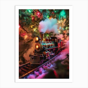 Christmas Train 2 Art Print