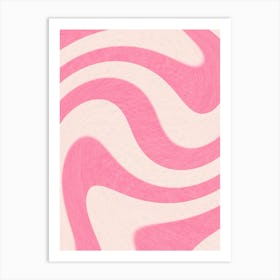 Pink Candy Wallpaper Art Print