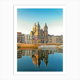 Basilica Of Saint Nicholas In Amsterdam, The Netherlands Art Print