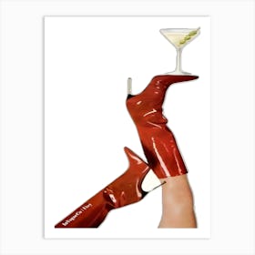 High Heeled Boots Art Print