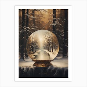 Snow Globe Art Print