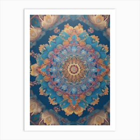 Bohemian Painting Inspired Kaleidoscope of Colors Series - 1 Art Print