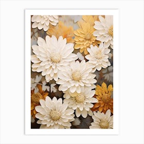 Chrysanthemums 5 Art Print