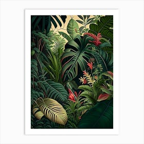 Majestic Jungle 8 Botanicals Art Print