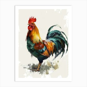 Rooster Painting Art Print