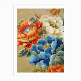 Chinese Flower Painting 32 Art Print