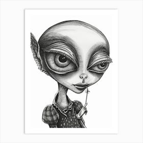 Little Alien Art Print