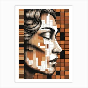 Woman'S Face 9 Art Print