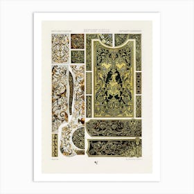 17th And 18th Century Pattern, Albert Racine 2 Art Print