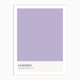 Lavender Colour Block Poster Art Print