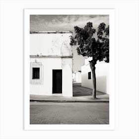 Jerez De La Frontera, Spain, Black And White Analogue Photography 4 Art Print