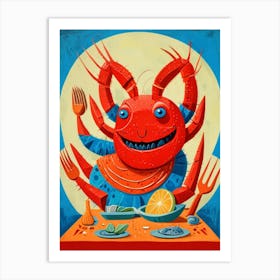 Crab For Dinner Art Print