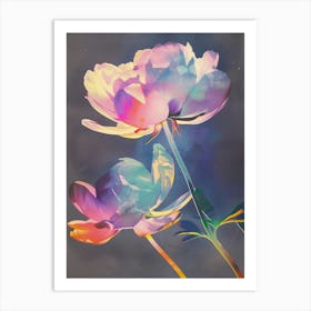 Iridescent Flower Everlasting Flower Art Print