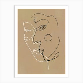 Face Of A Woman Art Print