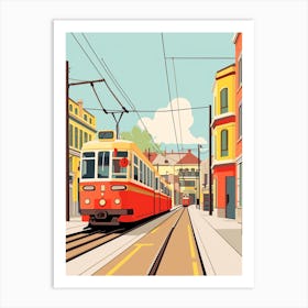 Belgium Travel Illustration Art Print