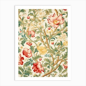 Floral Wallpaper 238 Art Print