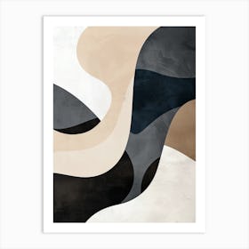 Tranquil Shadows Minimalist Style Art Print