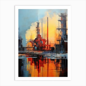 Industrial Abstract Minimalist 4 Art Print
