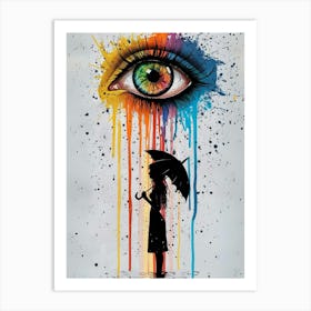 Rainbow Eye Art Print