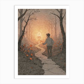 Walk In The Woods 2 Art Print