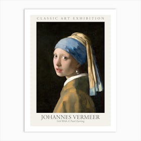 Girl With A Pearl Earring, Johannes Vermeer Poster Art Print