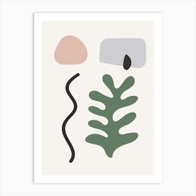 Organic Matisse Inspired Shapes Art Print