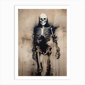 Dance With Death Skeleton Painting (7) Art Print