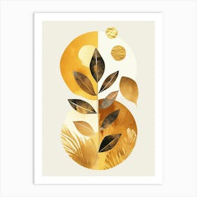 Gold Leaf 14 Art Print