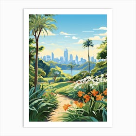 Royal Botanic Garden Melbourne Australia 4 Illustration Art Print