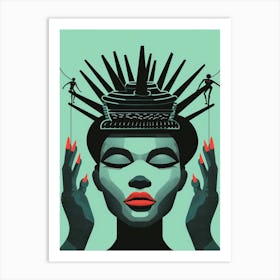 Woman'S Head 34 Art Print