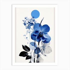 Blue Flowers 45 Art Print