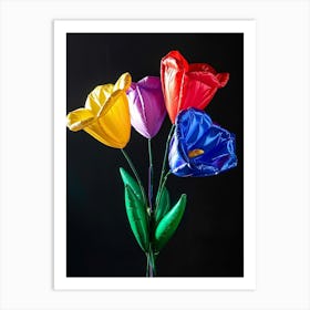 Bright Inflatable Flowers Lisianthus 1 Art Print