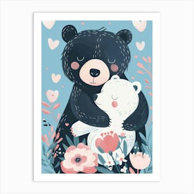 Bear Hug 1 Art Print