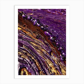 Purple Swirls 1 Art Print