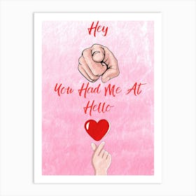 Hey You Art Print