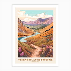 Tongariro Alpine Crossing New Zealand 2 Hike Poster Art Print