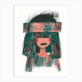 Girl With A Hat Art Print