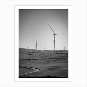 Mindmills, Melfi, Basilicata, Italy | Black and White Photography Art Print