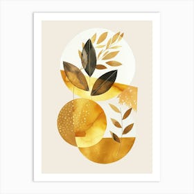 Gold Leaf 15 Art Print