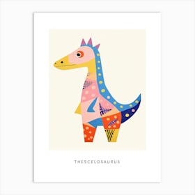Nursery Dinosaur Art Thescelosaurus Poster Art Print