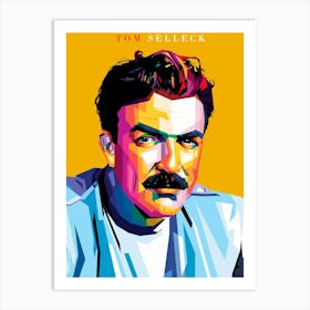 Tom Selleck Art Print