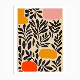 Abstract Leaves Art Print