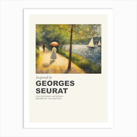 Museum Poster Inspired By Georges Seurat 2 Art Print