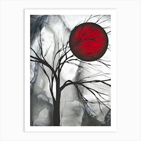 Red Sun In The Sky Art Print