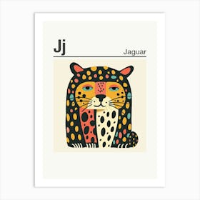Animals Alphabet Jaguar 3 Art Print
