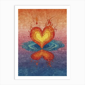 Heart Of Fire 26 Art Print