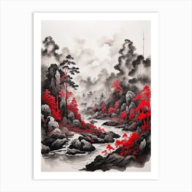 Asian Landscape Painting 1 Art Print