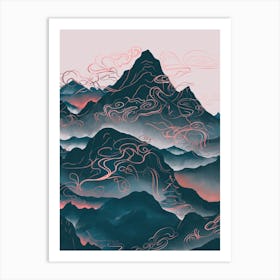 Chinese Mountains Art Print