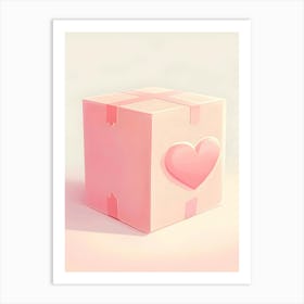 Valentine'S Day Gift Box Art Print